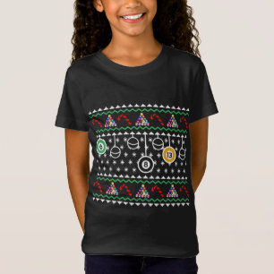 T-Shirt Piscine de billard de Noël X-Mas Père Noël Ne