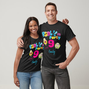 T-shirt Piscine Fête été Anniversaire Fille natation Corre