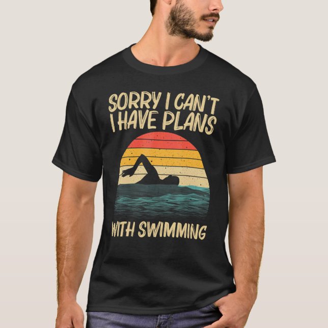 T-shirt Piscine Pour Hommes Femmes Piscine (Devant)