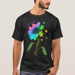 T-shirt Pissenlit de sensibilisation à l'autisme Maman Fem