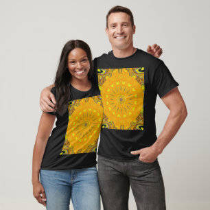 T-shirt Pissenlit en Floral Graphique Bohème d'Été