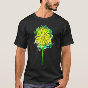 T-shirt Pissenlit Pissenlit Fleur Botaniste Aquarelle Été