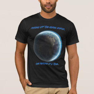 T-shirt Pisser outre du monde entier