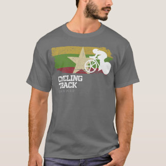 T-shirt Piste cyclable Myanmar Road Bike Racing Vitesse Cy