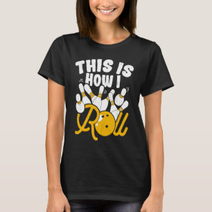 T-shirt Piste de Bowling Strike Fun Party Allée Boules Qui