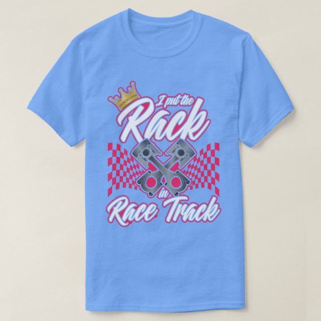 T-shirt Piste de course Piste féminine (Design devant)