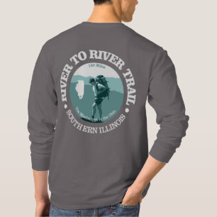T-shirt Piste de la rivière à la rivière (T)
