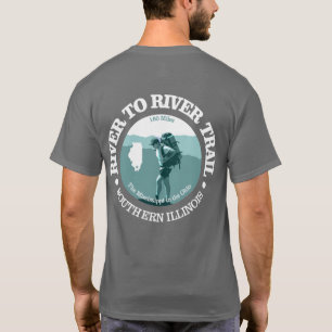 T-shirt Piste de la rivière à la rivière (T)
