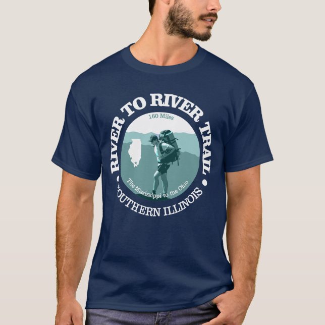 T-shirt Piste de la rivière à la rivière (T) (Devant)