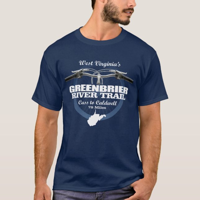 T-shirt Piste de la rivière Greenbrier (H2) (Devant)