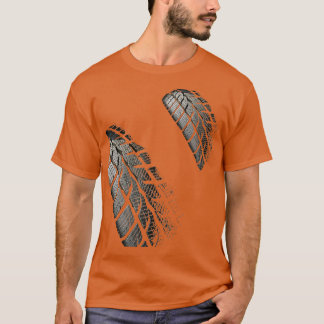 T-shirt Piste De Pneus Vélo De Voiture De Course Dirt Skid
