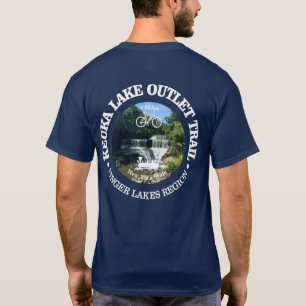 T-shirt Piste de sortie du lac Keuka (cyclisme c)
