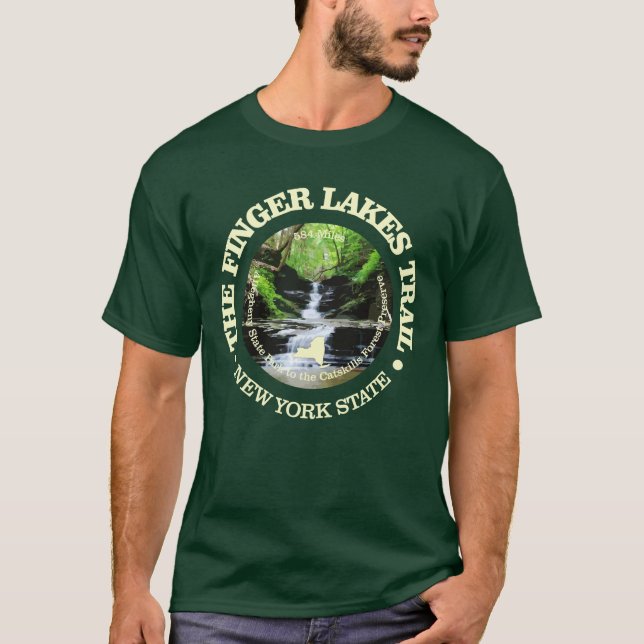 T-shirt Piste des lacs Fingers (Devant)