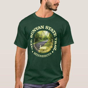 T-shirt Piste d'état Paul Bunyan (vélo c)