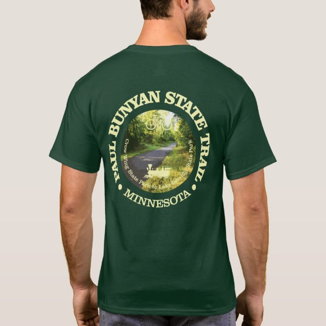 T-shirt Piste d'état Paul Bunyan (vélo c) (Dos)