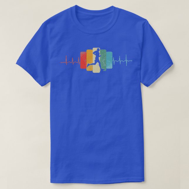 T-shirt Piste d'exécution rétroactive exécutant un coureur (Design devant)