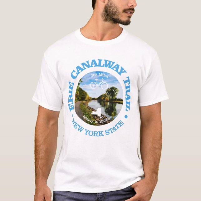 T-shirt Piste du canal Erie (vélo c) (Devant)