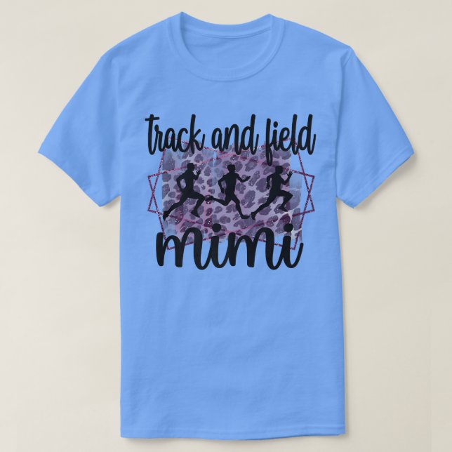 T-shirt Piste Et Champ Mimi Grand-Mère Fière Piste Mimi (Design devant)