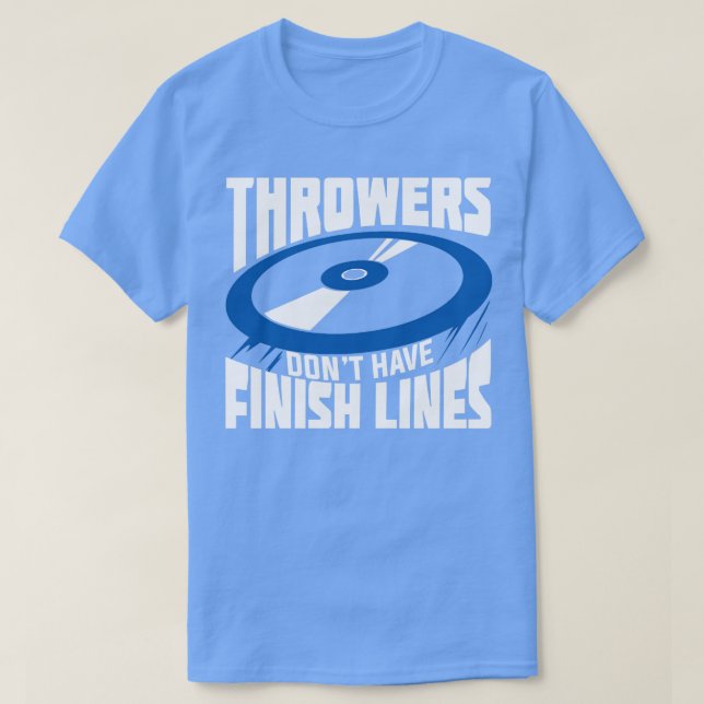 T-shirt Piste Et Disque Sur Le Terrain Jeter Jeu Thrower C (Design devant)