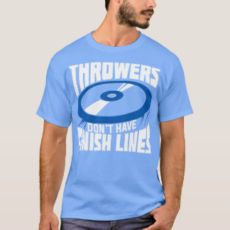 T-shirt Piste Et Disque Sur Le Terrain Jeter Jeu Thrower C