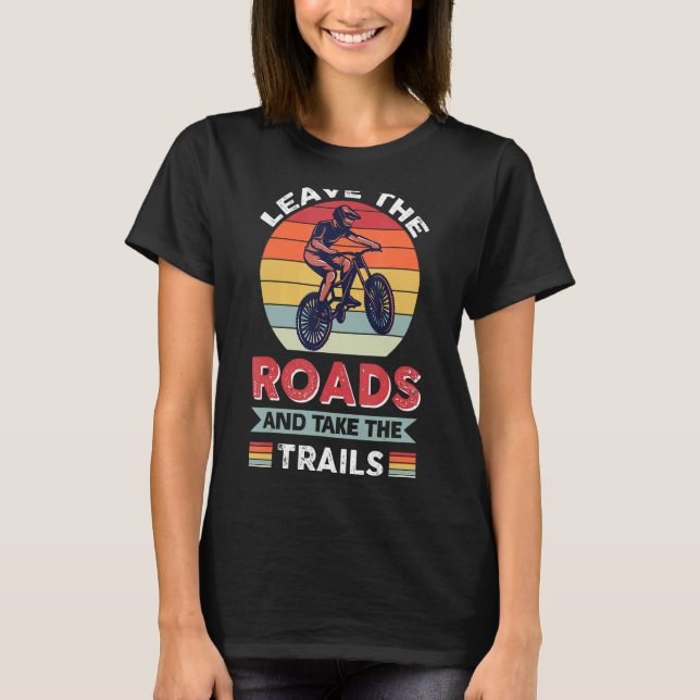 T-shirt Pistes Cyclables Mtb Mountain Bike Bmx 1 (Devant)