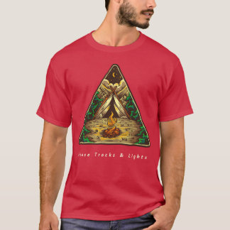 T-shirt Pistes d'orignal camping léger vintage
