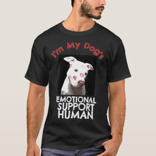 T-shirt Pit Bull Baisers Chien Soutien Émotionnel Humain A
