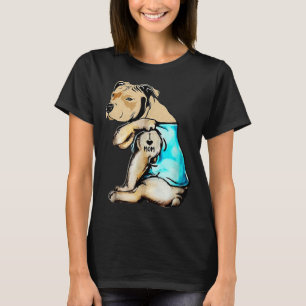 T-shirt Pit Bull I Love Maman Tattoo Fête des mères