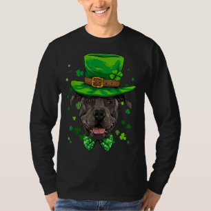 T-shirt Pit Bull Leprechaun Jour de la Saint Patrick Chien