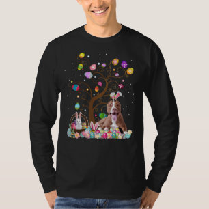 T-shirt Pit Bull Pâques Jour Drôle Pit Taureau Oreilles Et