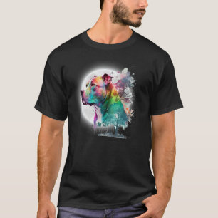 T-shirt Pit Bull Pibble Artistique