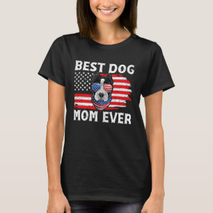 T-shirt Pit bull USA Patriotic Dog US Apparel American Fla