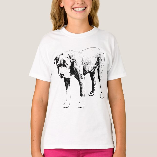 T-shirt Pit Bull Winter Watch (Devant)