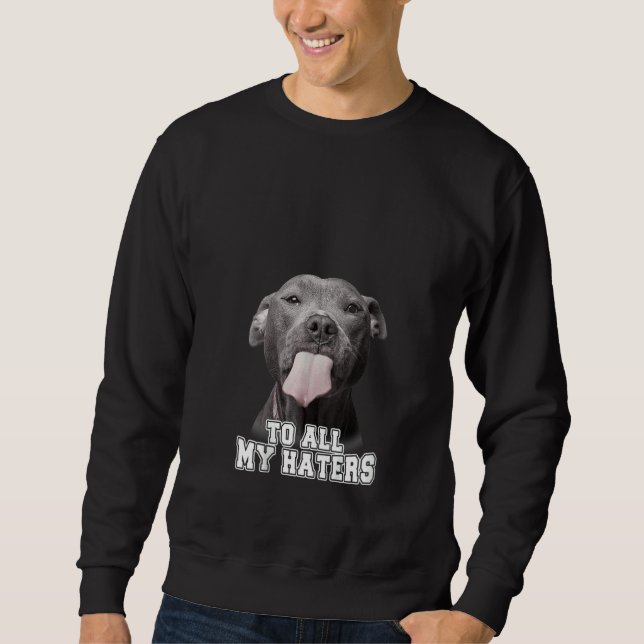 T - Shirt Pitb: "Funny Pitbuls" für alle meine Hat (Vorderseite)