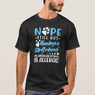 T-shirt Pitbull américain allergique je n'ai toujours pas