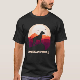 T-shirt Pitbull américain et Montagne
