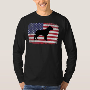 T-shirt Pitbull américain patriotique