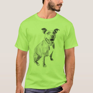 T-shirt Pitbull amical