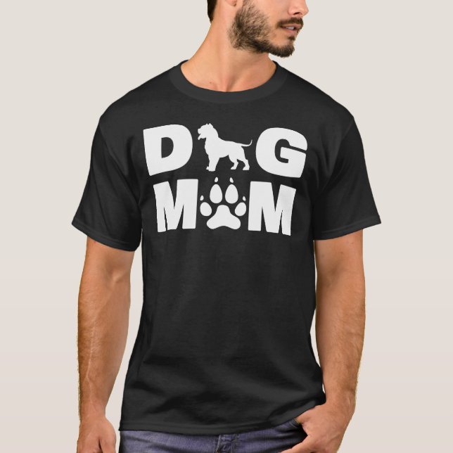 T-shirt Pitbull amusant pour maman de chien amour R (Devant)