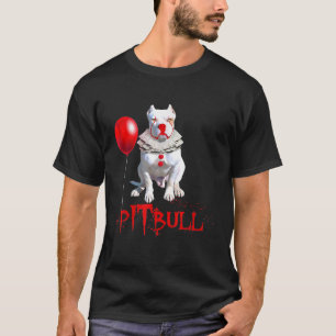 T-shirt Pitbull Chien ITClown pour l'horreur du jour d'Hal
