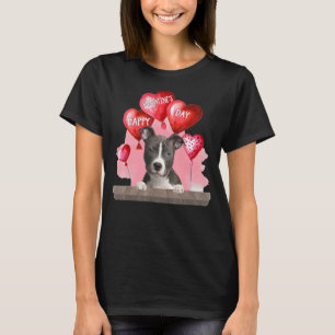 T-shirt Pitbull Dog Happy Valentines Day Pet Amoureux des 