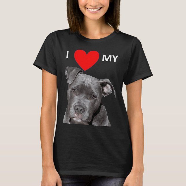 T-shirt Pitbull Doglover (Devant)