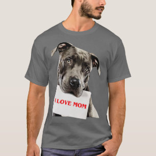 T-shirt Pitbull J'aime maman