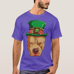 T-shirt Pitbull Leprechaun Jour de la Saint Patrick irland