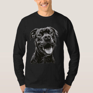 T-shirt Pitbull Love mignon Pit bull Maman Papa Filles Fem