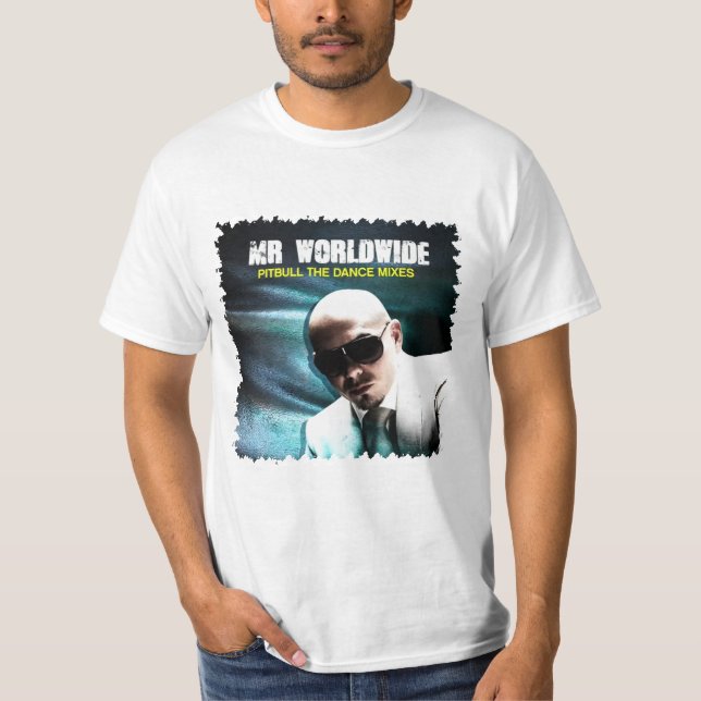 T-shirt pitbull m concert mondial (Devant)