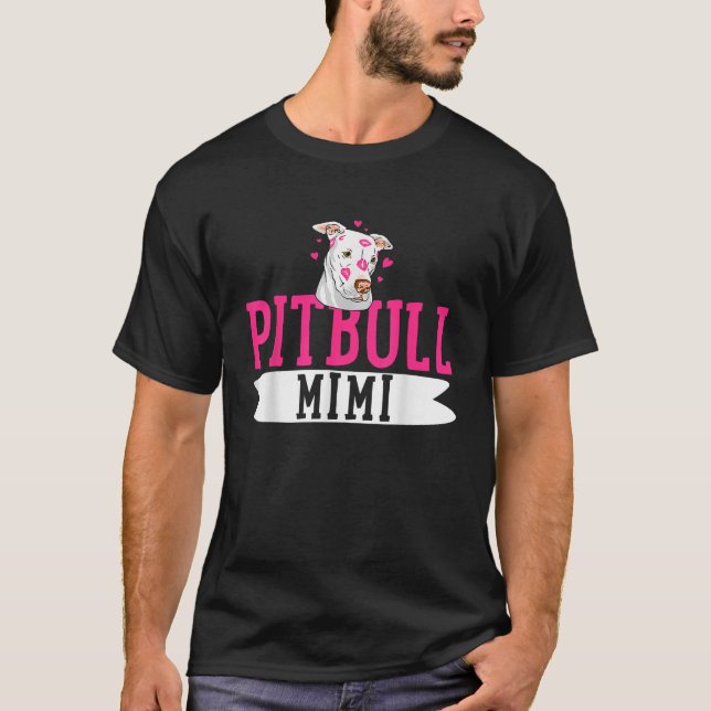 T-shirt Pitbull Mimi Pit Bull Terrier Dog Pibble Propriéta (Devant)