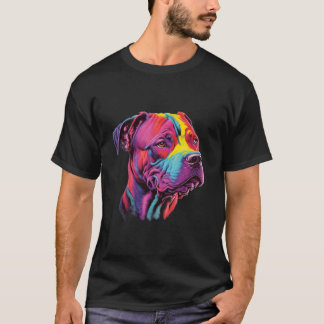 T-shirt Pitbull Mom Colorful Pitbull Owner