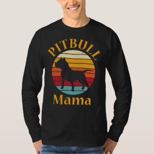 T-shirt Pitbull Mom Pit Bull Mama Pittie Pitty Joli Chien 