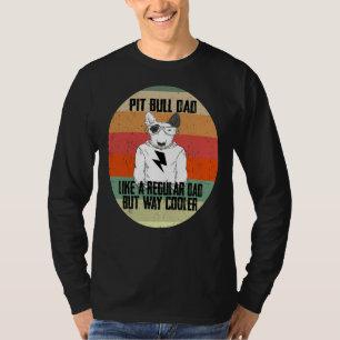 T-shirt Pitbull Papa Comme Un Père Régulier Mais Un Animal